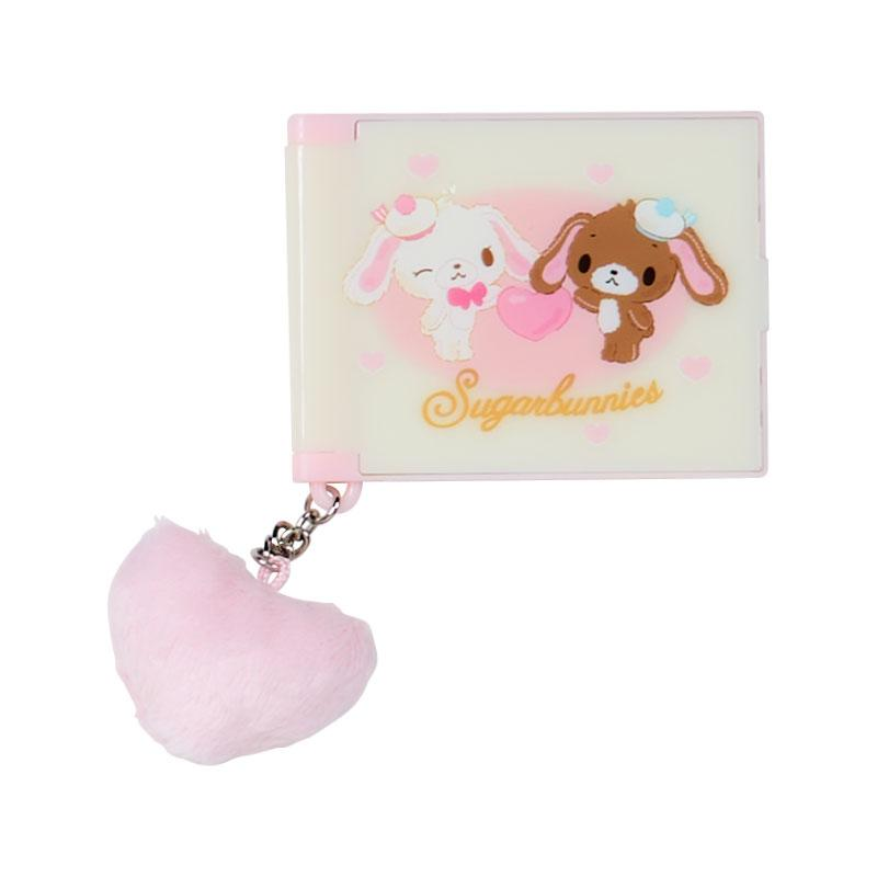 Sanrio三丽鸥|Secret Mini Mirror - Fluffy Heart Blind Box毛茸茸爱心系列平成复古可爱角色折叠随身镜子盲盒/全9种|1枚入