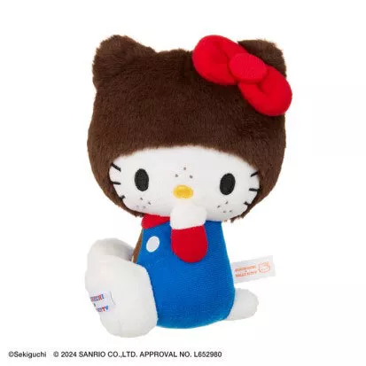 Monchhichi|Hello Kitty x Monchhichi Big Face Plush Toy|H18×W10×D7.5cm approx.