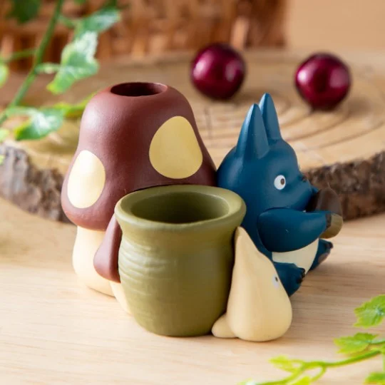 My Neighbor Totoro|Pencil holder figurines Middle & Little Totoro|H4.5 x W6.2 x D7cm approx.
