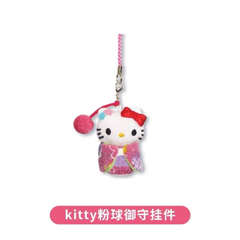 Hello kitty|kimono ball Mascot Holder /Plush Keychain|1 piece