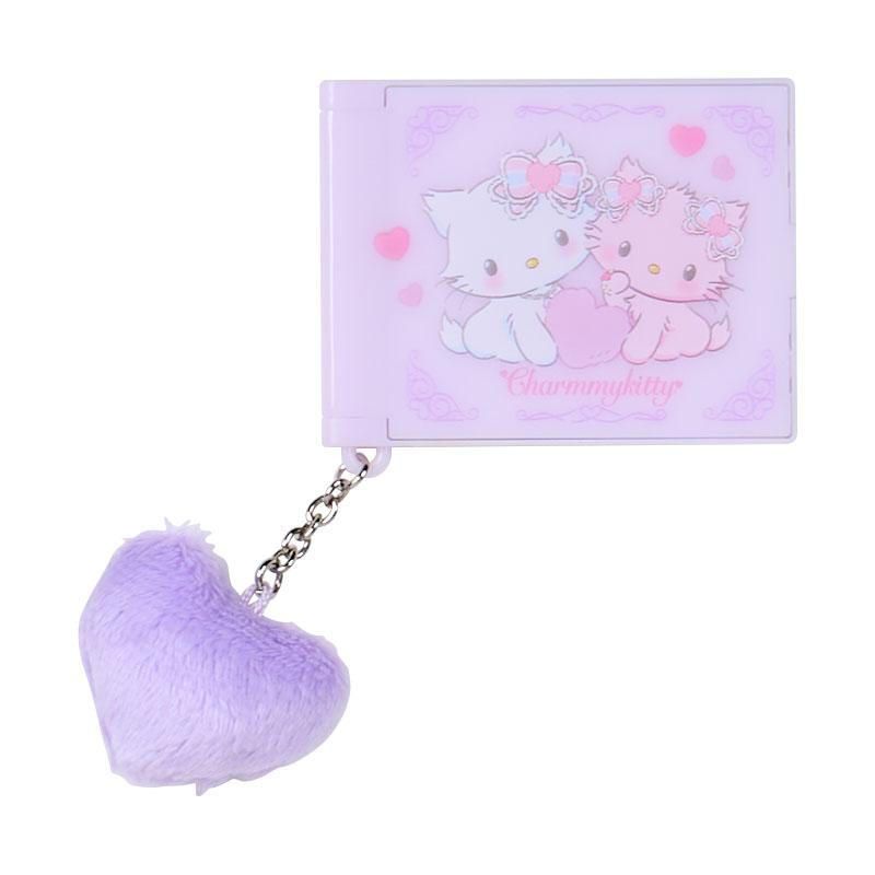 Sanrio三丽鸥|Secret Mini Mirror - Fluffy Heart Blind Box毛茸茸爱心系列平成复古可爱角色折叠随身镜子盲盒/全9种|1枚入