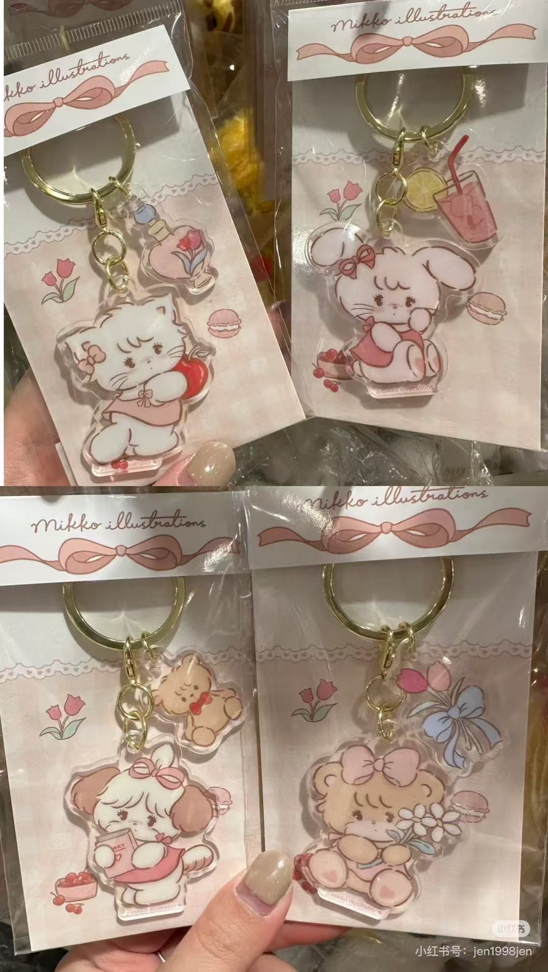 mikko illustrations|Acrylic Keychain/Keyring|H95 x W42 x D3mm approx.