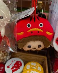 Monchhichi|FUKUSHIMA AKABEKO Mascot Holder /Plush Keychain