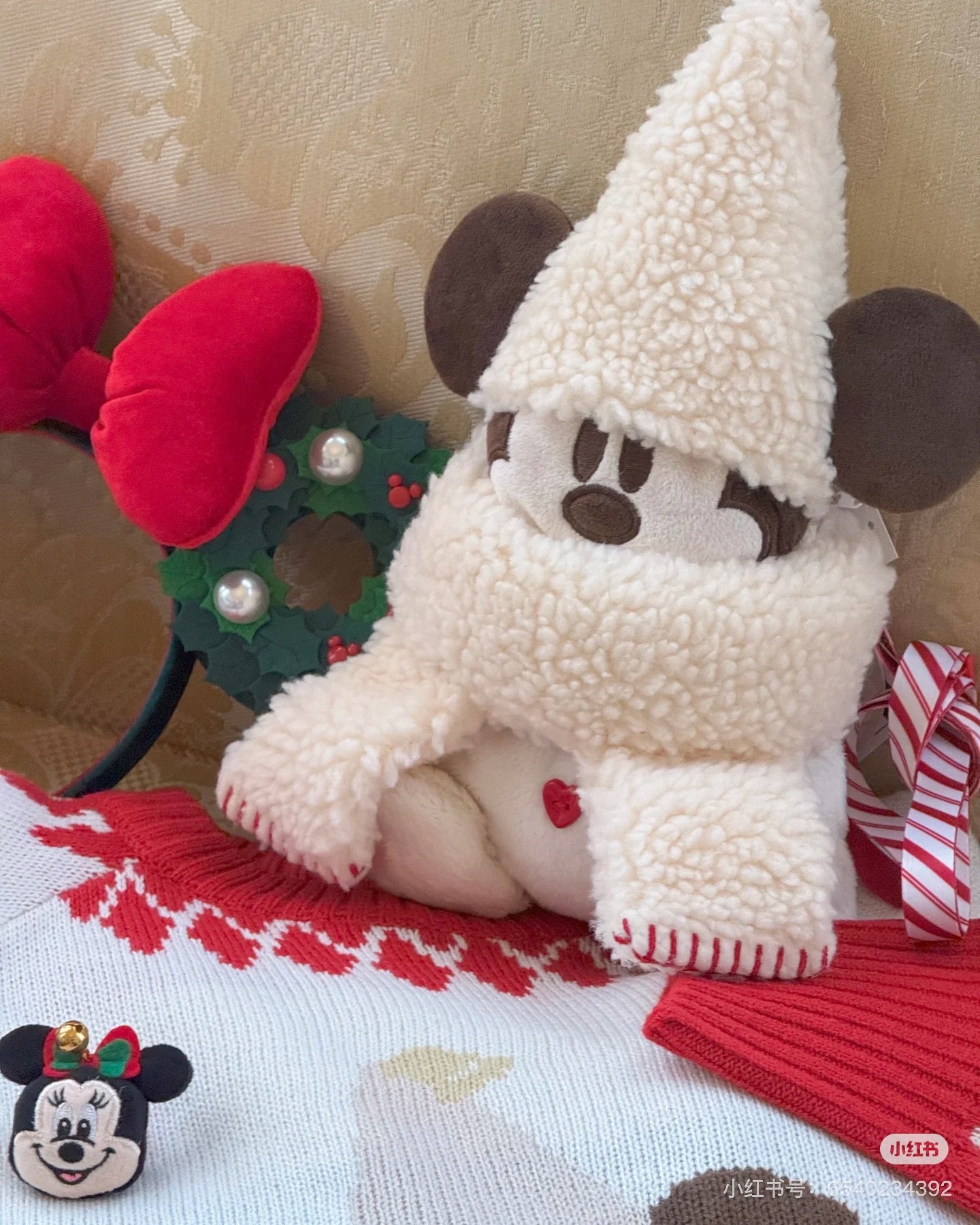 Disney迪士尼 |Merry Lil RingRing Mickey东迪2024圣诞精灵妖精米奇系列斜挎包/零钱包/收纳包