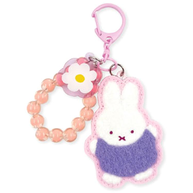 Miffy|Bijou Series Goodnight Patch Keychain|6.6cm x 4.5cm x 0.5cm approx.