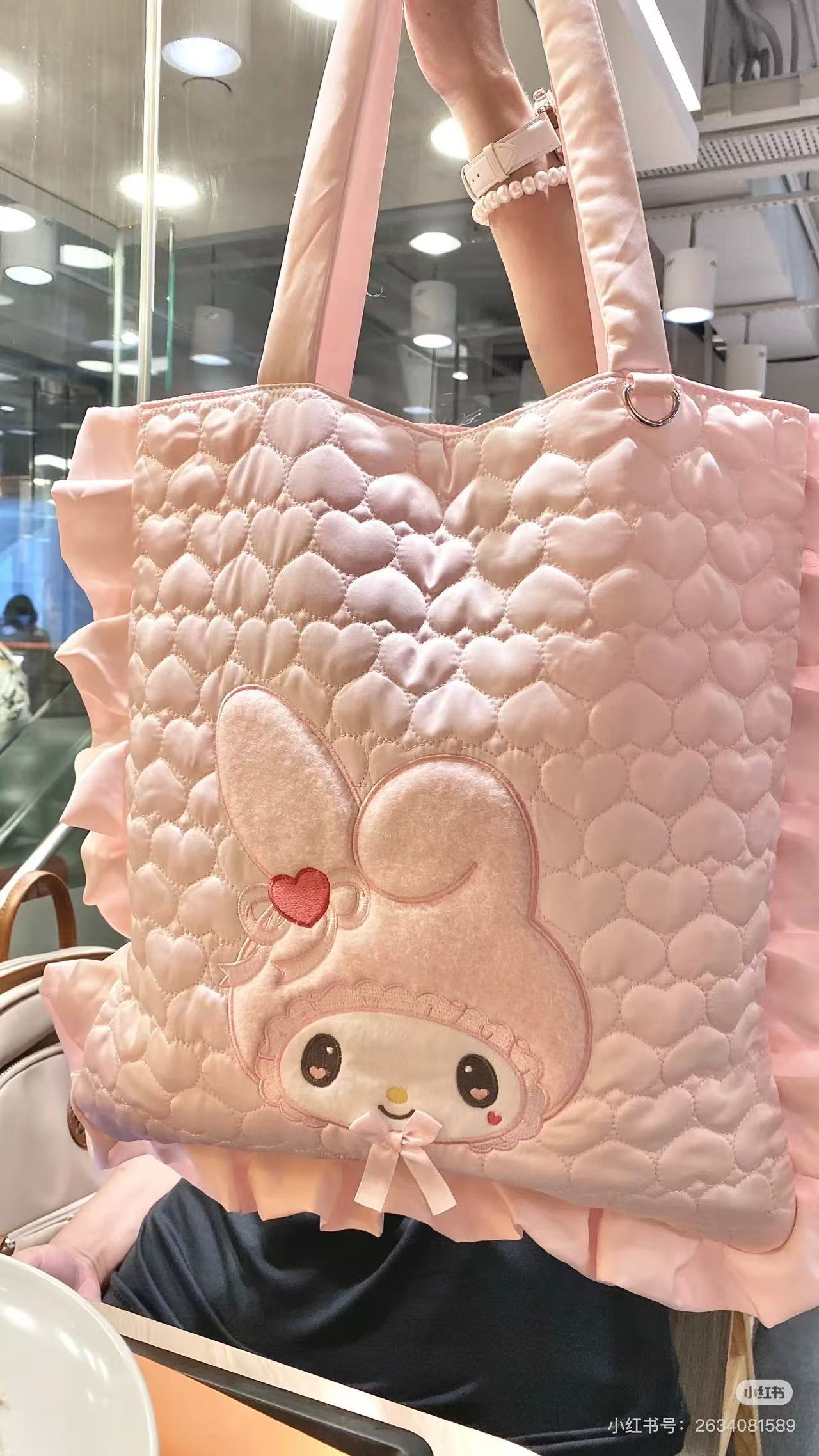 Sanrio|Kuromi & My Melody : Melousa Romiusa Tote Bag|37×1×40cm approx.