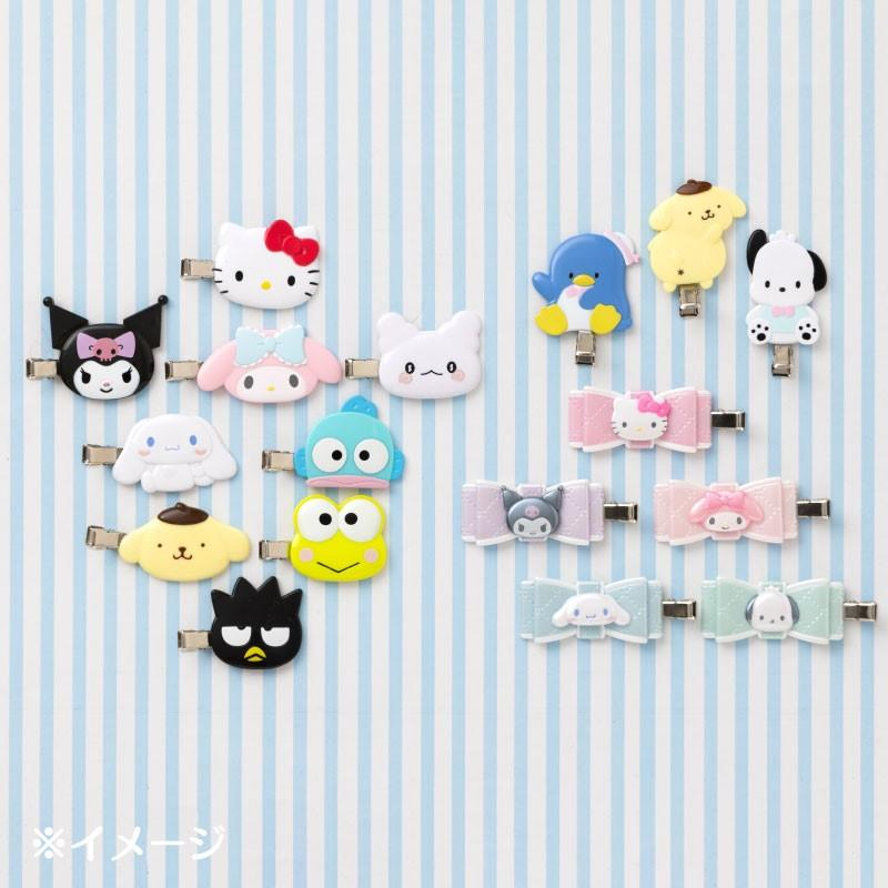 Sanrio|characters Die-Cut Hair Clips Set|6×1×3.5cm approx.