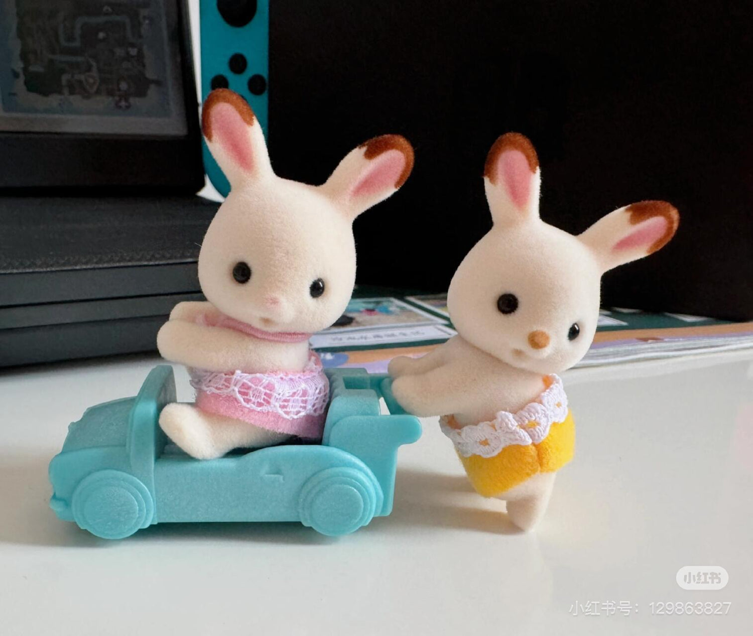 SylvanianFamilies|Chocolate Rabbit Twins-5420