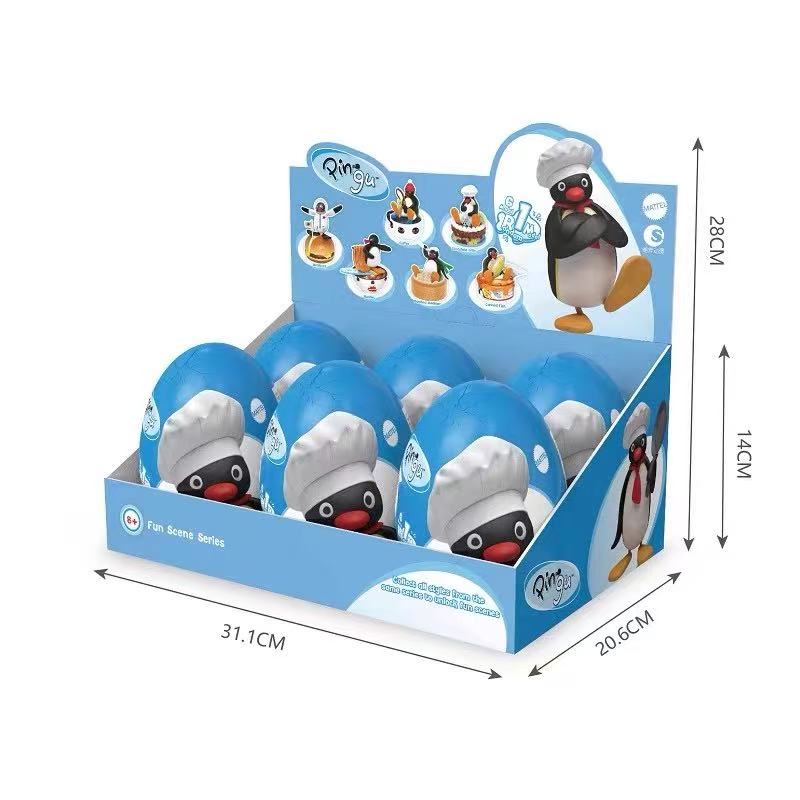 Pingu Funny Scenes Series Delicious Food Blind Box Egg