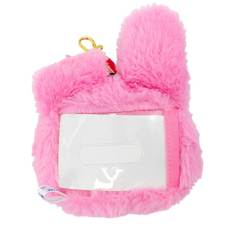 Sanrio|Pink Black Party Face Pass Case|H14.5×W18.5×D6cm approx.