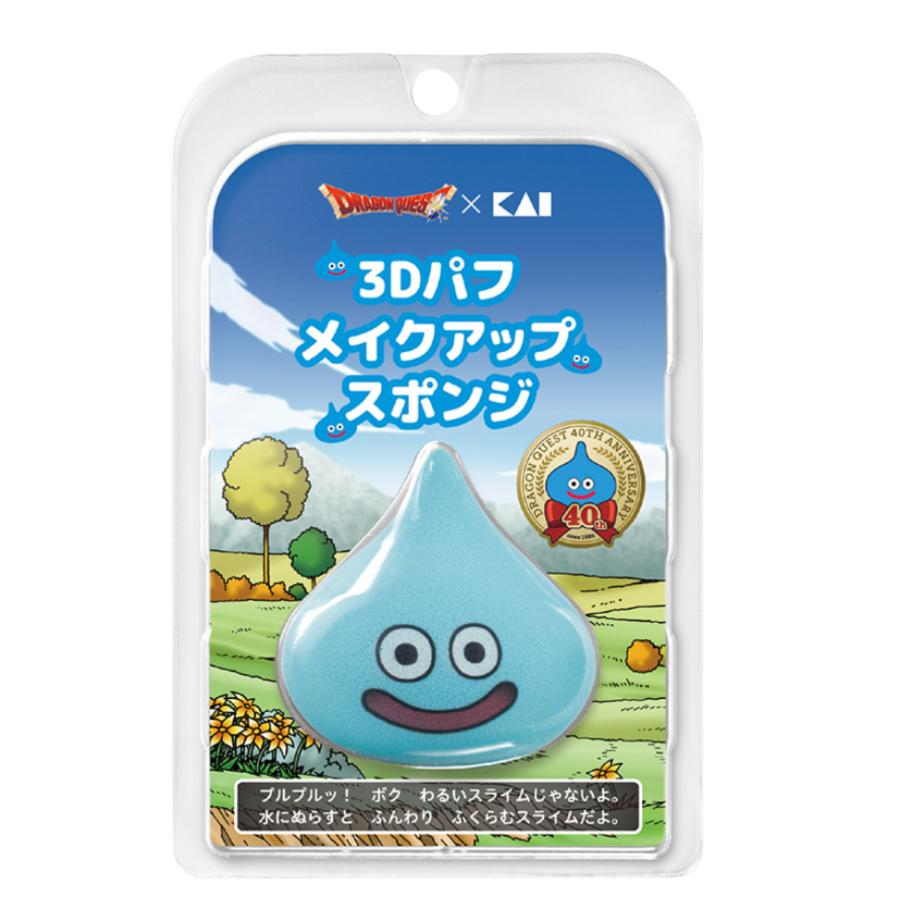 Kai Corporation|Dragon Quest Slime 3D Puff Slime Beth Makeup Sponge|770 x 545 x 54 mm approx.