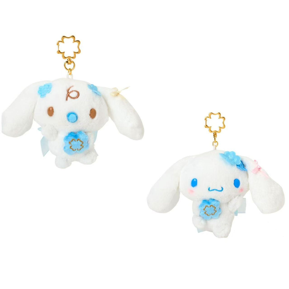 【limit 1】Sanrio|Light Blue Clover Cinnamoroll Mascot Holder /Plush Keychain| W 15 x D 6 x H 10cm approx.