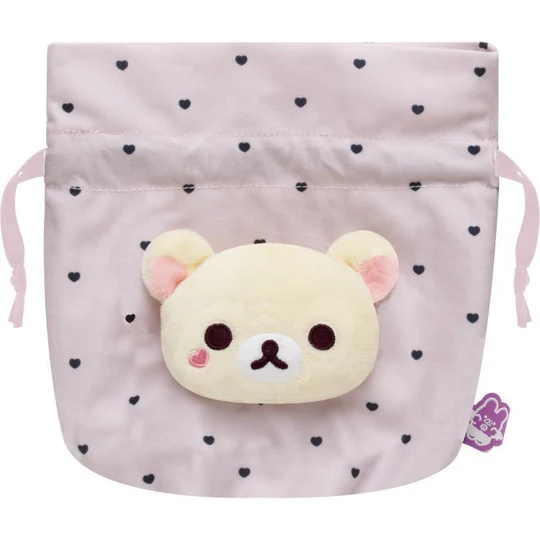 Rilakkuma|San-X Plush Drawstring Bag - Rilakkuma : Korilakkuma&