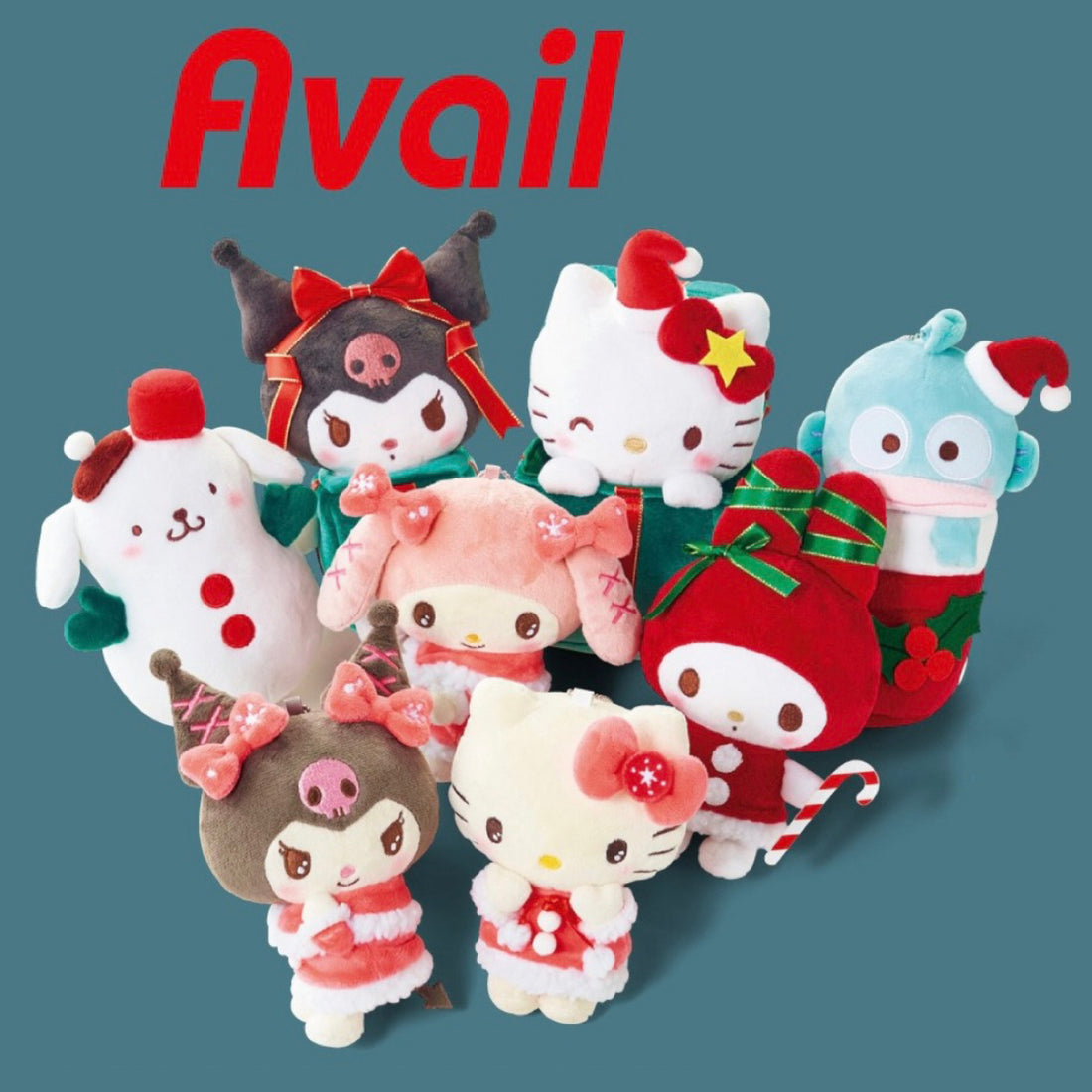 Sanrio|avail Christmas Mascot Holder /Plush Keychain