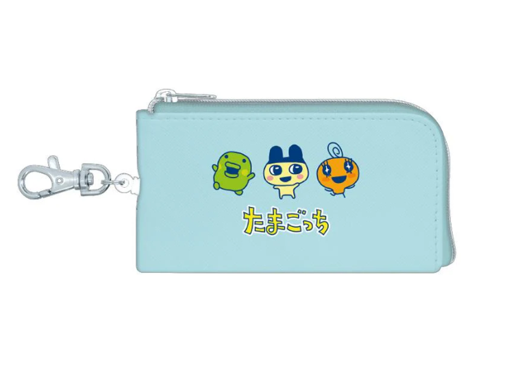 Tamagotchi拓麻歌子|Key Case电子宠物蛋可爱角色皮质感钥匙扣零钱包挂件/卡包|约 H70 × W125 × D5 mm