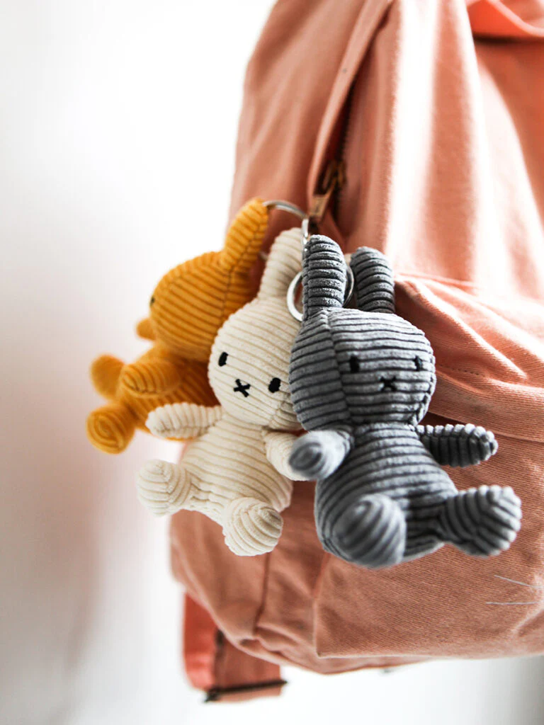 Miffy|ECO Corduroy Mascot Holder /Plush Keychain|10 cm – 4″ approx.