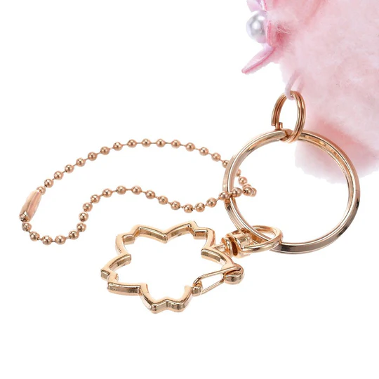 Disney|Winnie the Pooh & Piglet Plush Keychain SAKURA Pink 2025|H14.5×W8×D9.5cm approx.