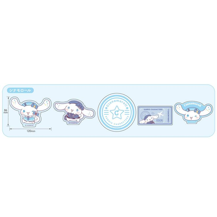 Sanrio|Travel Lady Vinyl Sticker Set|5 piece