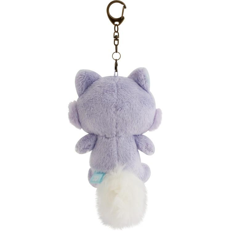 SANX|Rilakkuma and Awawa Neko Outing Plush Face mini Pouch|110 x 70 x 50 mm approx.