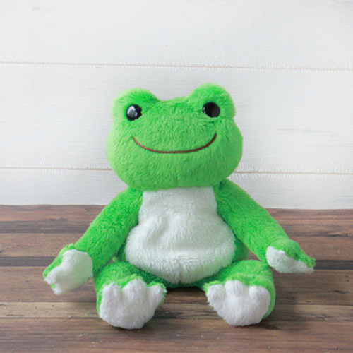Pickles the Frog|Rainbow Color Wakaba Green Fluff Plush Dolls/Plush Toy|H16×W12×D15cm approx.