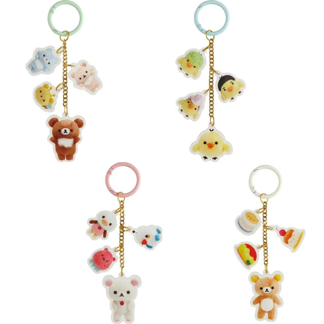Rilakkuma|Character Mix Plush Photo Series Keychain/Keyring|H180 x W70mm approx.