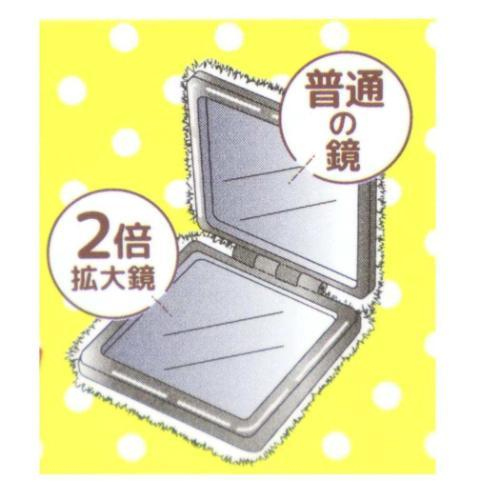 Rilakkuma|Yurumofu Double Compact Mirror|85x65x15mm approx.