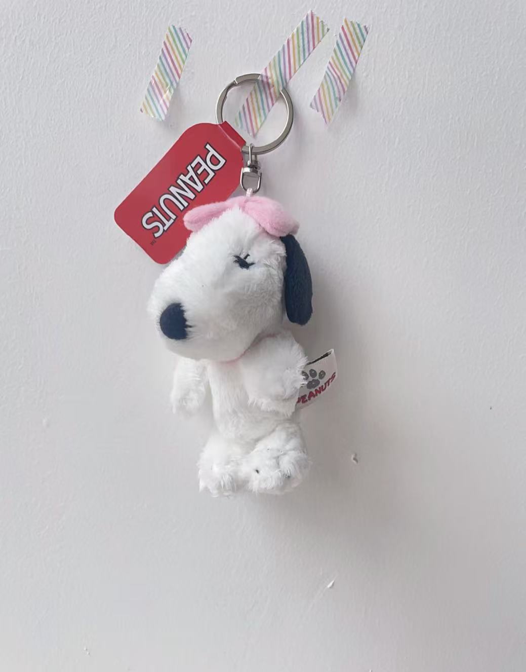 Snoopy|Peanuts Petit Fluffy Mascot Holder /Plush Keychain|70×120×70mm approx.