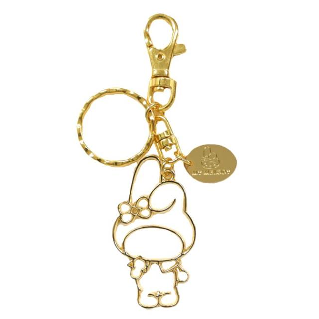 Sanrio|Sanrio Metal Keychain Gold|5×4cm approx.