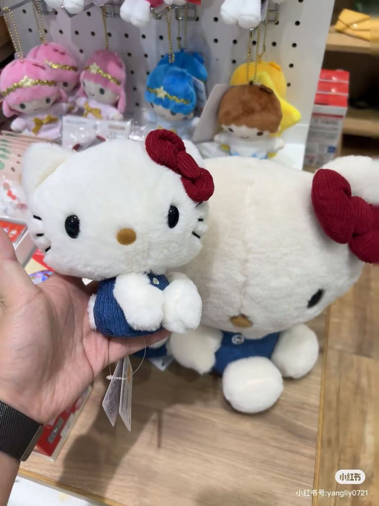 HelloKitty|Classic Carabiner Mascot Holder /Plush Keychain|7.5×5×9cm approx.