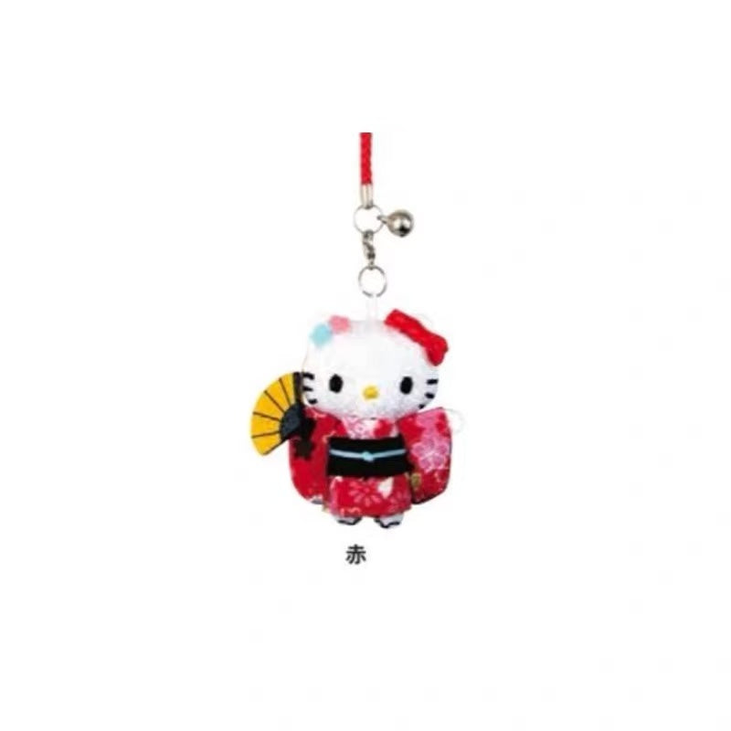 Hello kitty|Kimono fan Mascot Holder /Plush Keychain|1 piece