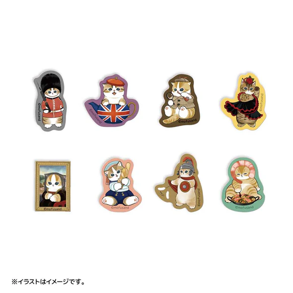Mofusand|Mofumofu Journey Journey Flake Sticker| 24 pieces