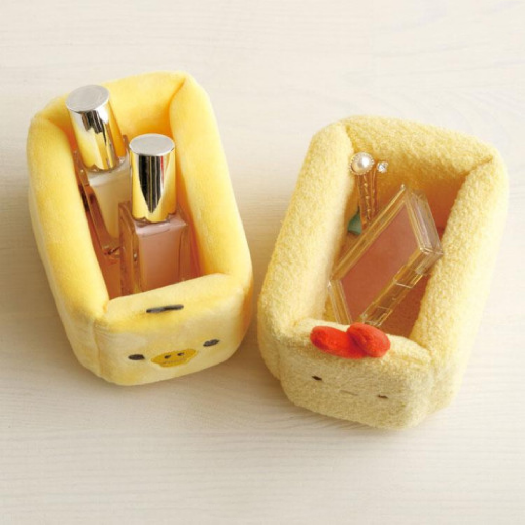 Sumikko gurashi角落生物|轻松熊毛绒收纳盒|约75×75×110mm