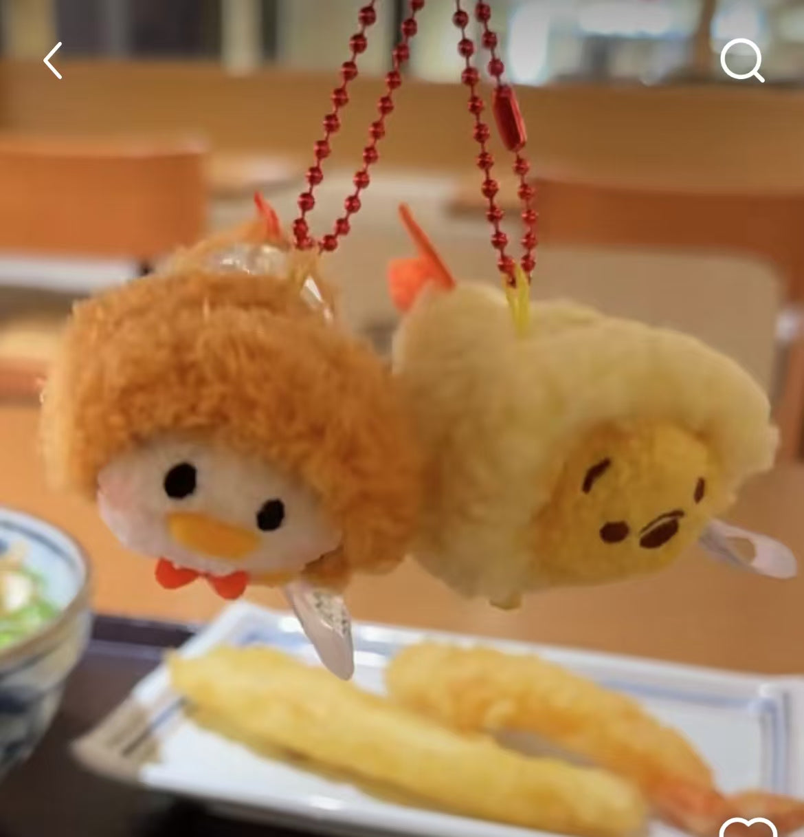 Disney|Japanese Food TSUM TSUM Mascot Holder /Plush Keychain