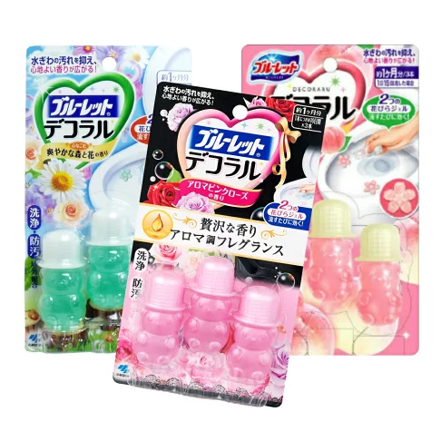 Kobayashi|马桶除臭清洁凝胶/消臭花瓣洁厕剂/小熊厕所清洁啫喱|3只