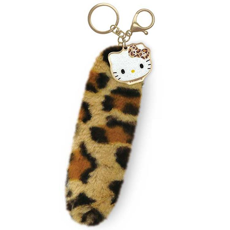 Sanrio|Leopard Tail-shaped fur Keychain/Keyring|H160 x Φ50mm approx.