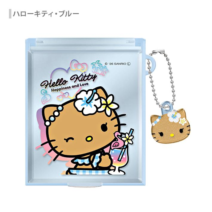 Sanrio|Tan Sunburned Swimsuit Summer Mirror with Charm|83×57×6mm approx.