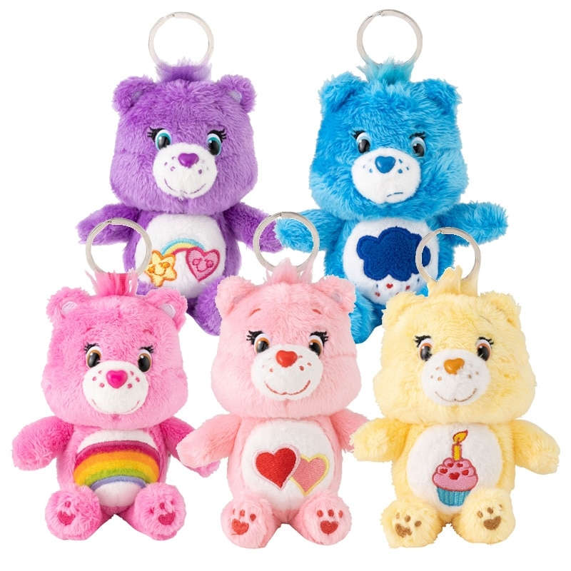 Care Bears| Love A Lot Bear Nakajima Mascot Holder /Plush Keychain|100×140×70mm approx.