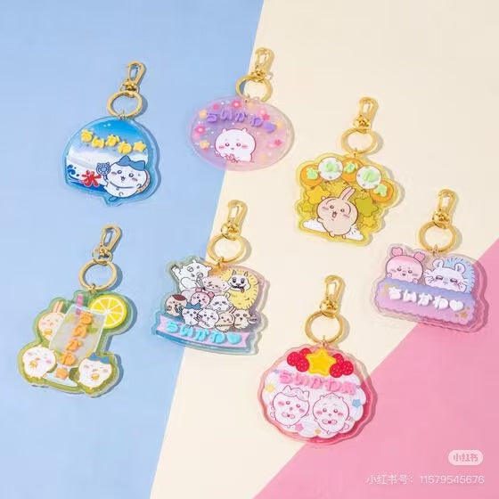 chiikawa|Pachipachi Deco Name Keychain mystery bag/blind box/All 7 types|1pcs