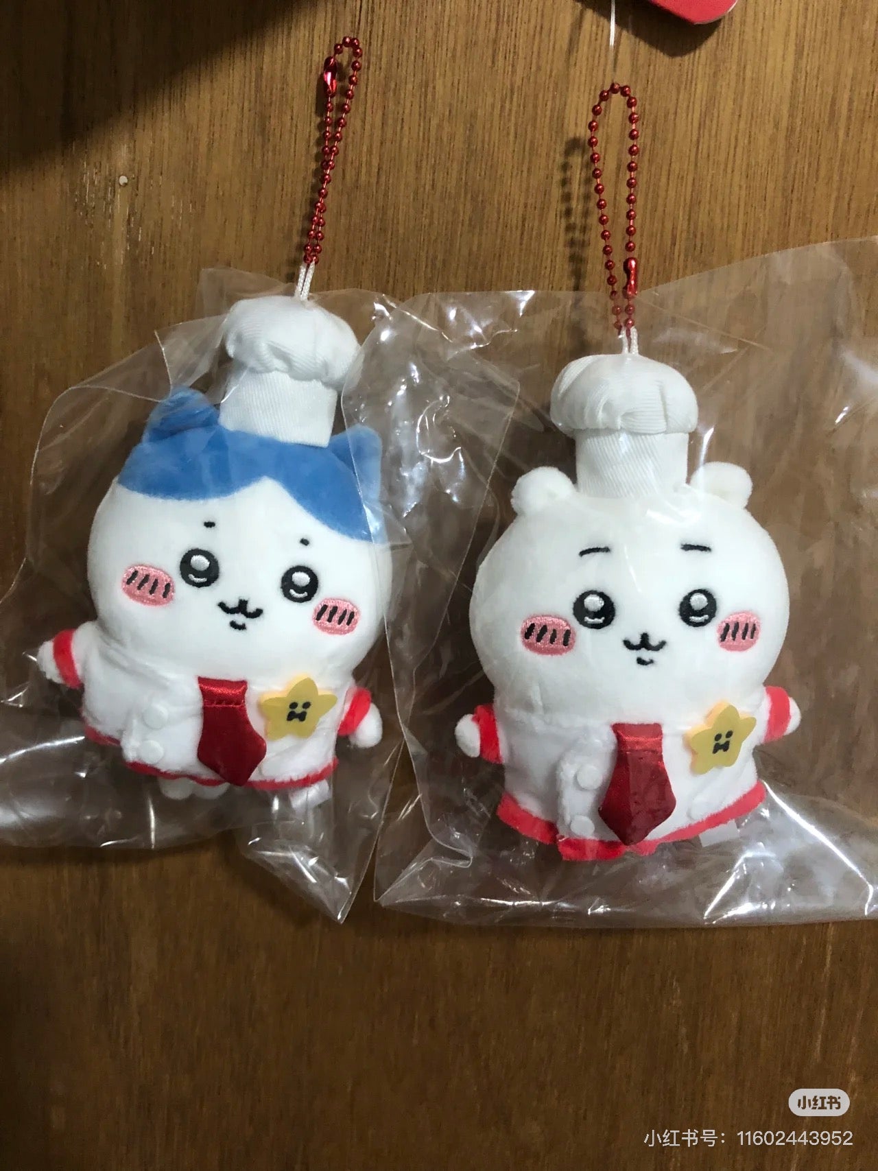 Chiikawa 吉伊卡哇|餐厅厨师毛绒玩偶挂件/包挂|约H120×W90×D50mm