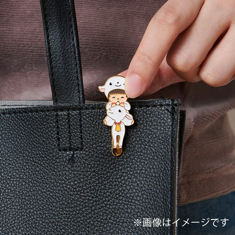 Monchhichi|Heidi x Monchhichi Bag Key Clip mini (Yuki-chan Babychhichi)|H4.7 x W2.3cm approx.