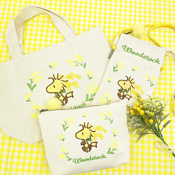 Snoopy|Peanuts Woodstock Mimosa Mini Tote Bag |300×200×100mm approx.