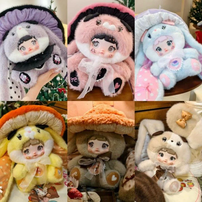 NOMMI Mushroom Hat 400% Big Doll Series vinyl Plush Blind Box