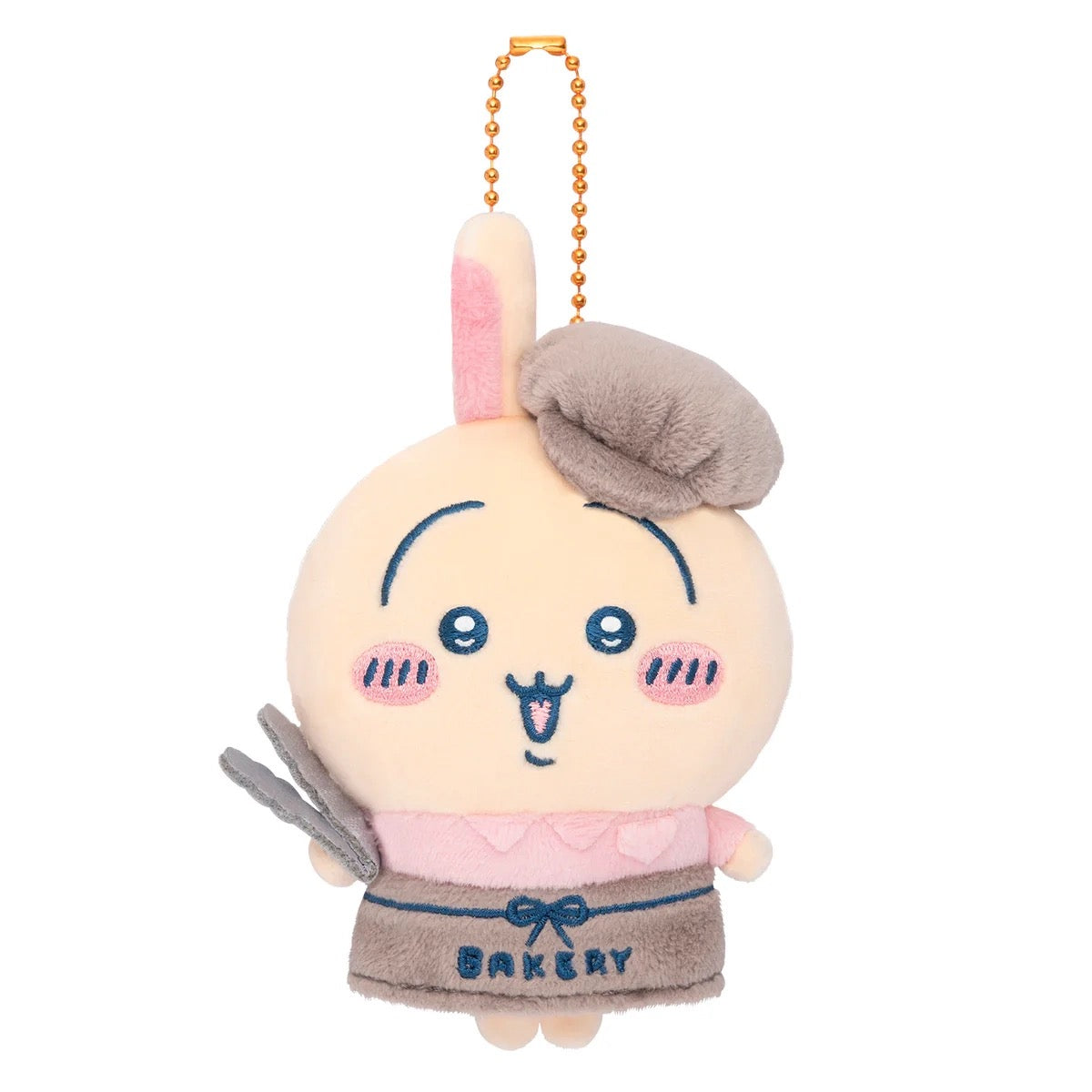 【limit 1】chiikawa|Bakery staff Mascot Holder /Plush Keychain|H110 x W95 x D50mm approx.