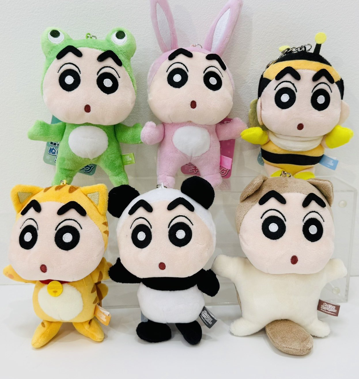 Crayon shin-chan|Animal Embroidered Mascot Holder /Plush Keychain|15cm x 11cm x 7cm approx.