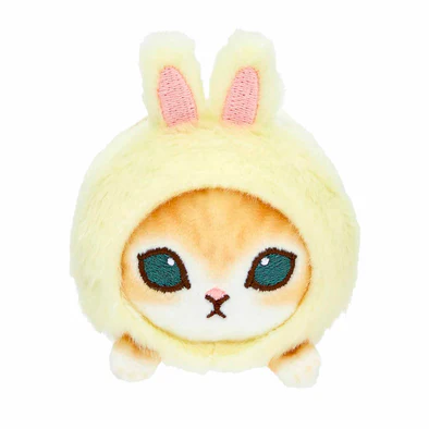 Mofusand| Yellow Rabbit Mini Fluffy Plush Toy |8×8×10cm approx.