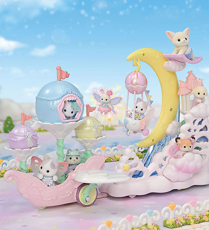 SylvanianFamilies|Latte Cat Floral Fantasy Skyship 5827