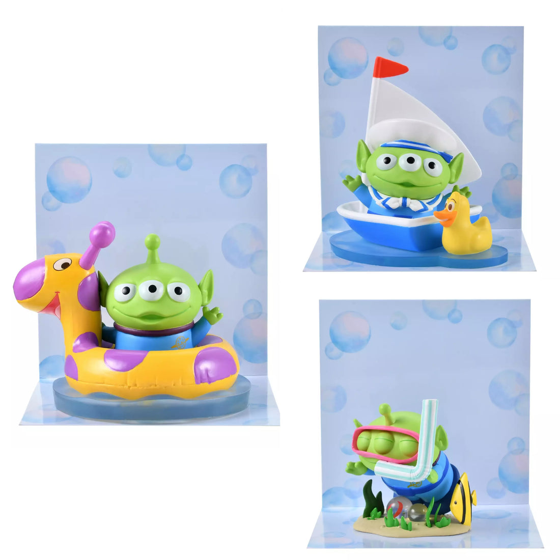 Disney|Little Green Men/Alien Mascot Summer Figure|H5 x W 4.5 x D4 (cm) approx.