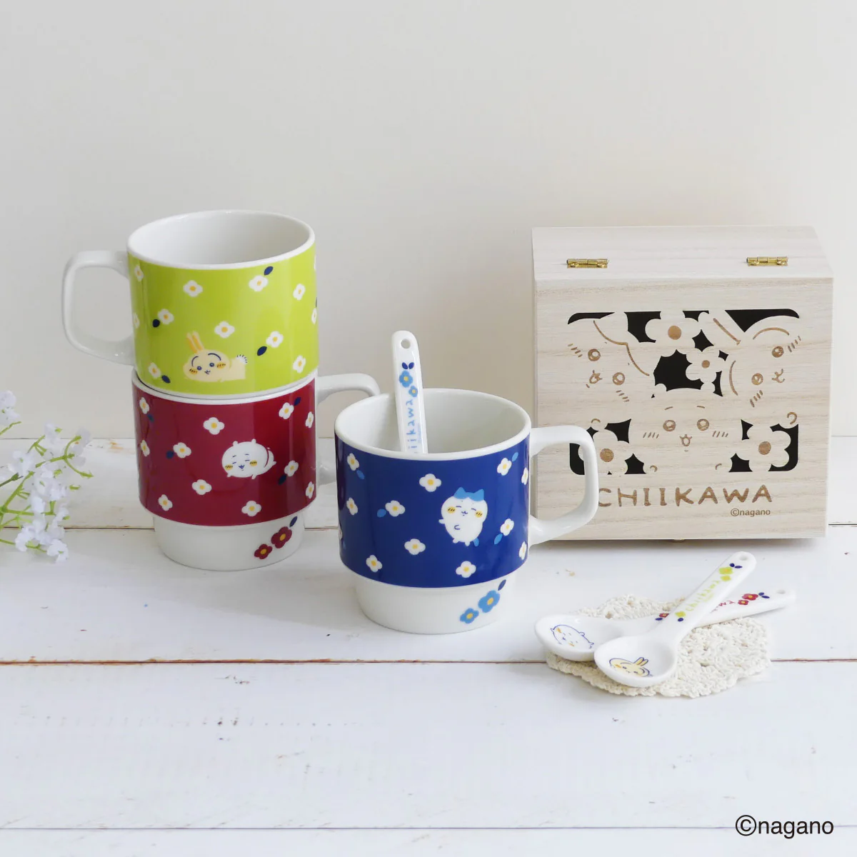 chiikawa|Flower Garden Stacking Mug|340ml approx.