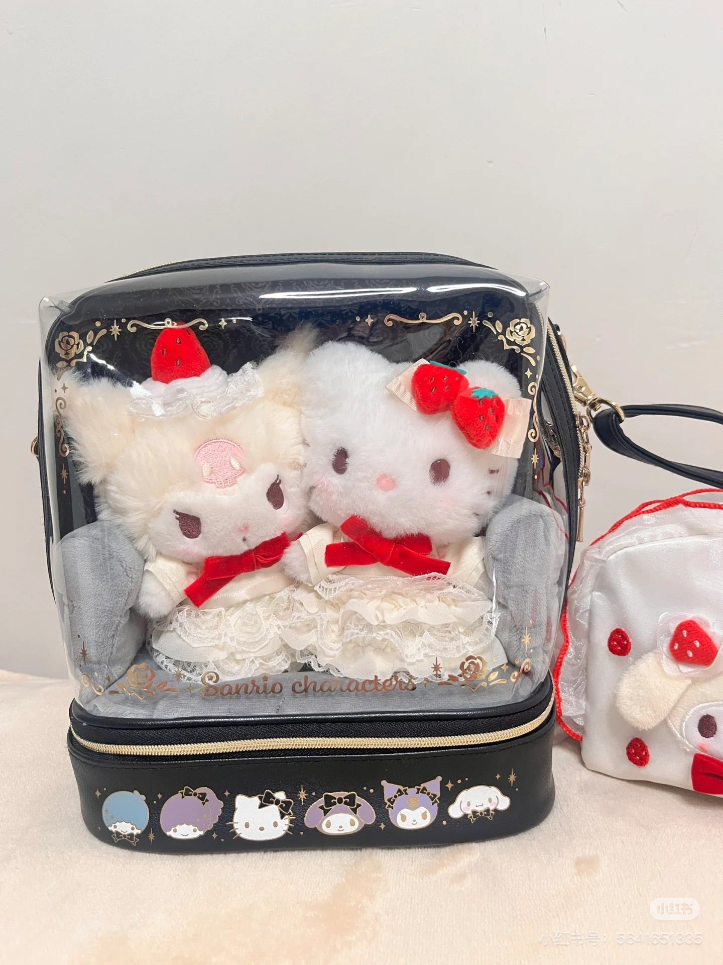 【limit 1】Sanrio|strawberry Shortcake Mascot Holder /Plush Keychain|10 x 6 x 13.5cm approx.