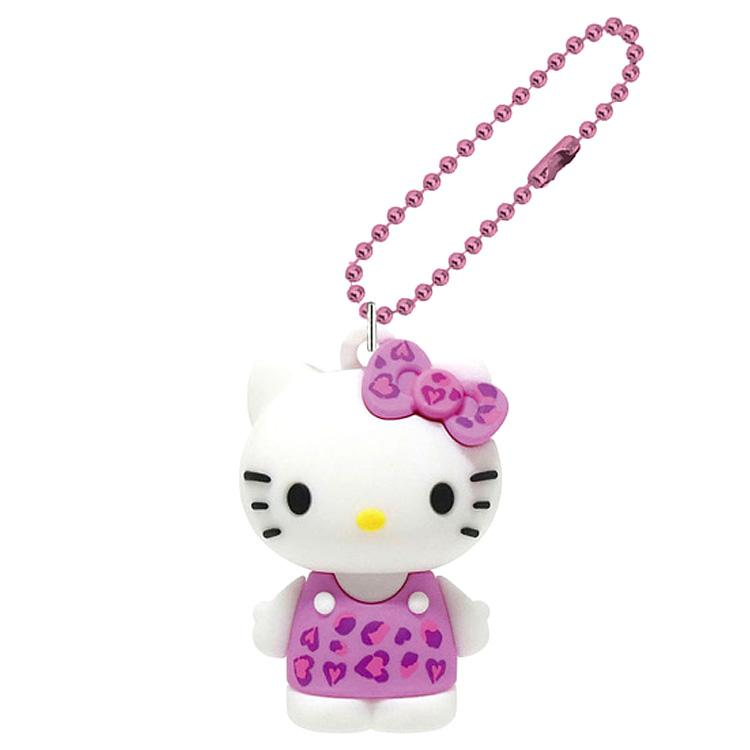 HelloKitty| PVC Leopard Print Series Keychain/Keyring|H45 x W30 x D25mm approx.